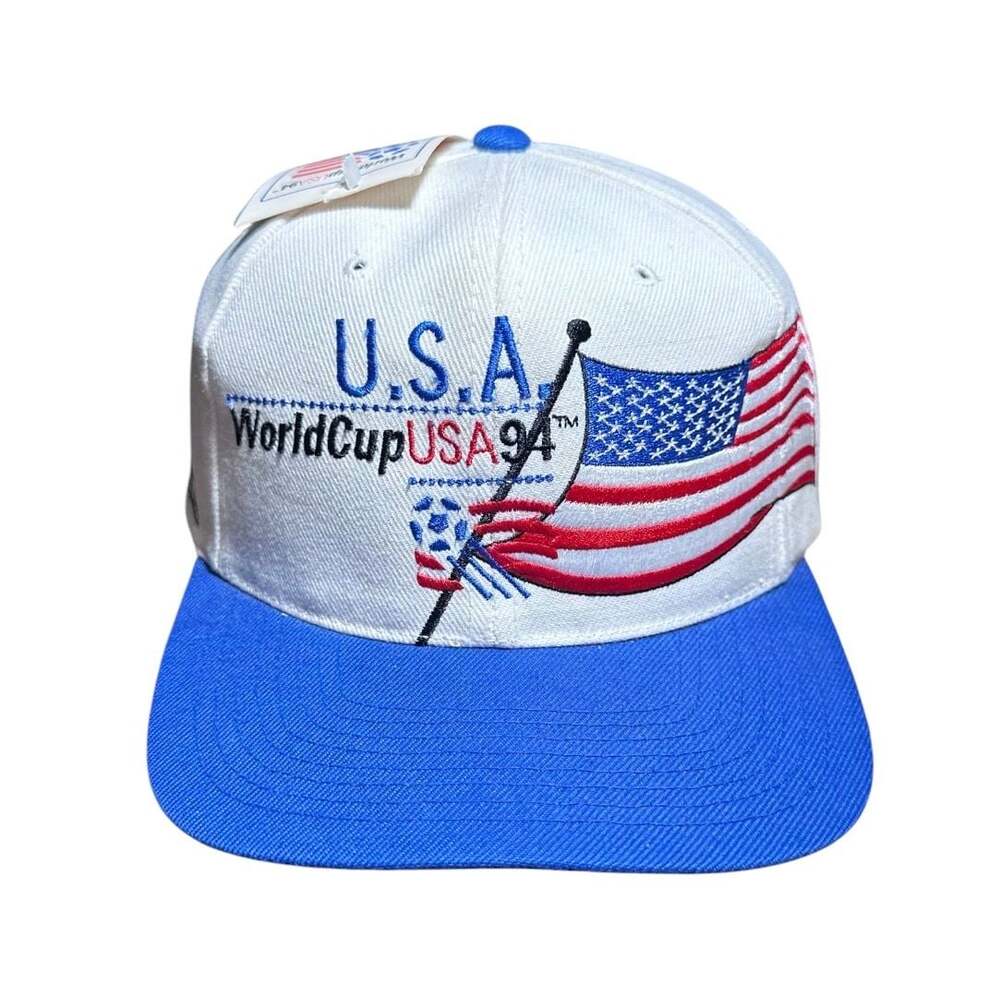 Vintage 1994 World Cup USA Soccer Snapback Hat by Apex One  New w/ tags